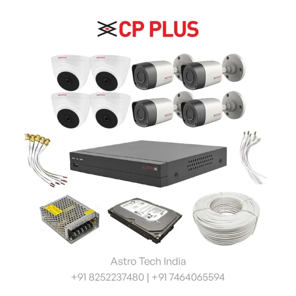 CP Plus 2.4MP 8 Camera Set HD – With Installation