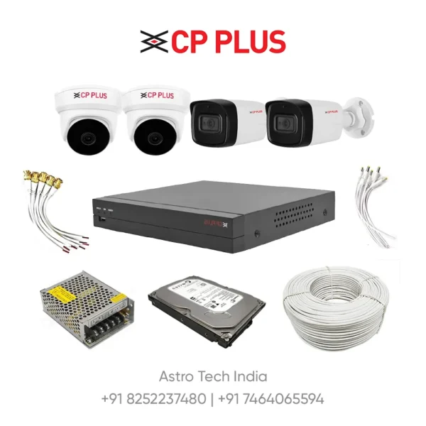 CP Plus 5MP 4 Camera Set HD – With Installation