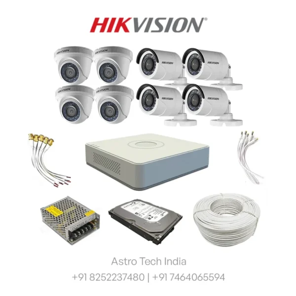 Hikvision 2MP 8 Camera Set HD – With Installation